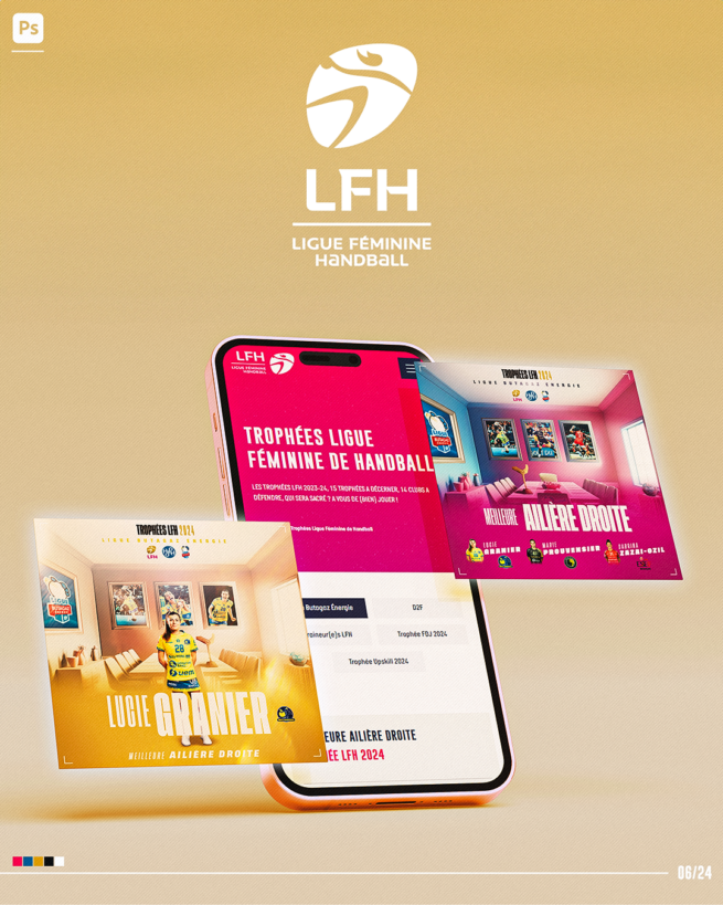 Visuels trophées de la Ligue Féminine de Handball