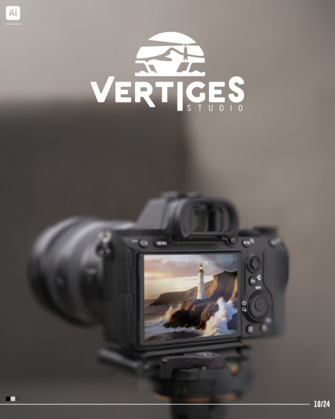 Vertiges Studio identité visuelle